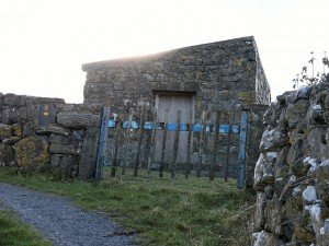 Stone Shed With Wooden Gate