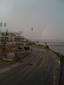 Rainbow Over the Ohio River (Cincinnati)