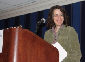 Jane speaking at the 2011 Writer's Digest Conference
