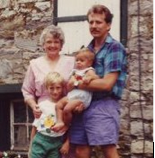 Barbara Becker with son and grandsons, 1990