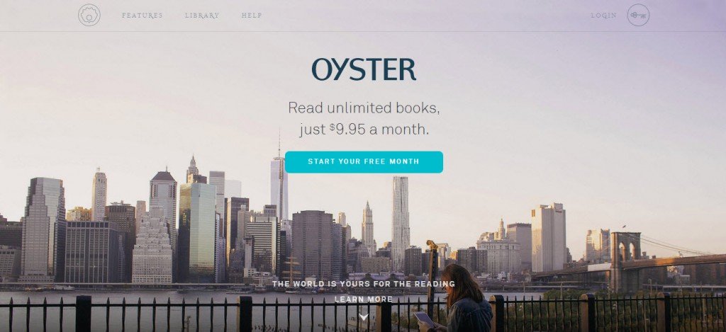Oyster homepage
