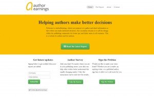 Author Earnings site home