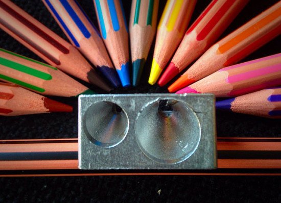 photo of pencils and sharpener by Dyfnaint via Flickr