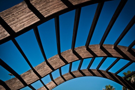 Image of a wooden support structure by eljoja via Flickr
