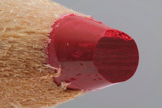 A closeup of the tip of a red pencil by  suzumi3 via Flickr