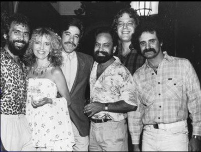 Bo Sacks with Cheech and Chong at the Friar's Club after shooting the <i>High Times</i> cover