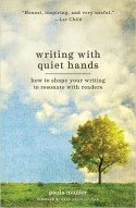 Cover for Writing with Quiet Hands (small tree against blue sky with clouds)