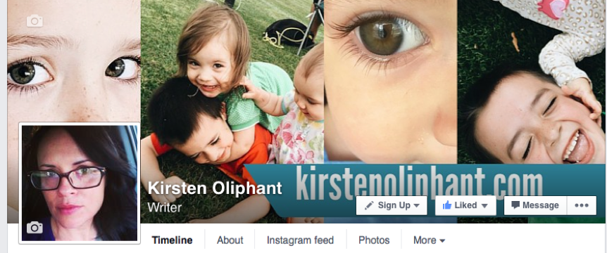 Kirsten Oliphant's Facebook page cover
