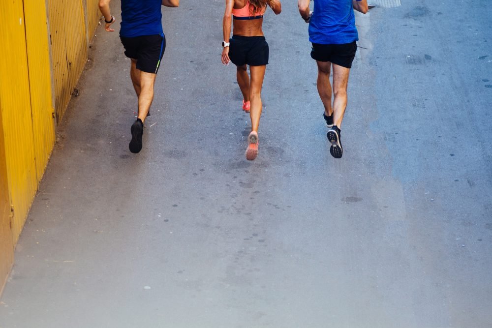 Image: three runners