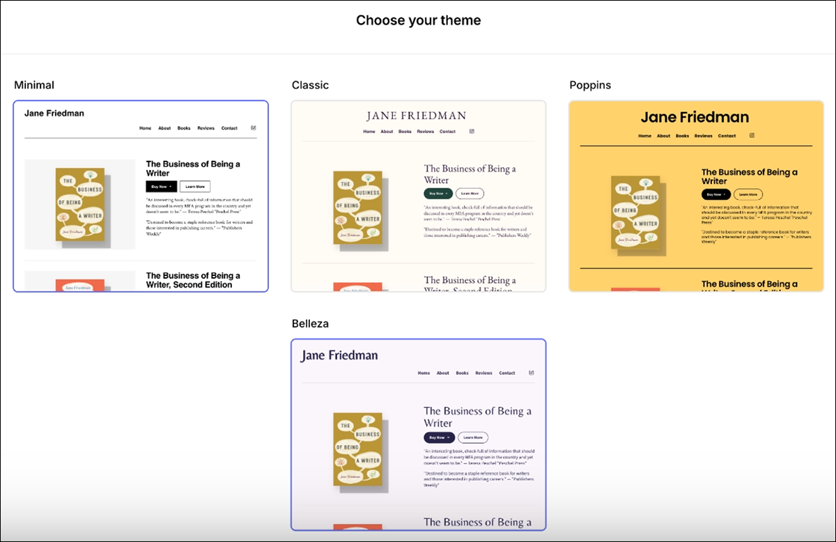 Tertulia site-building tool