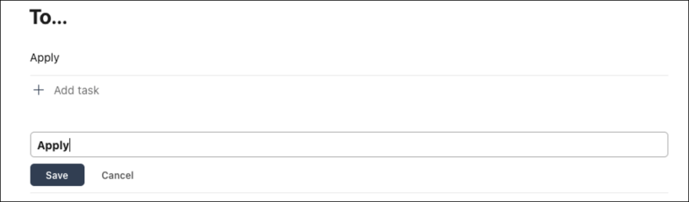 Image: editing a section only allows the user to change the section’s name, no other options.
